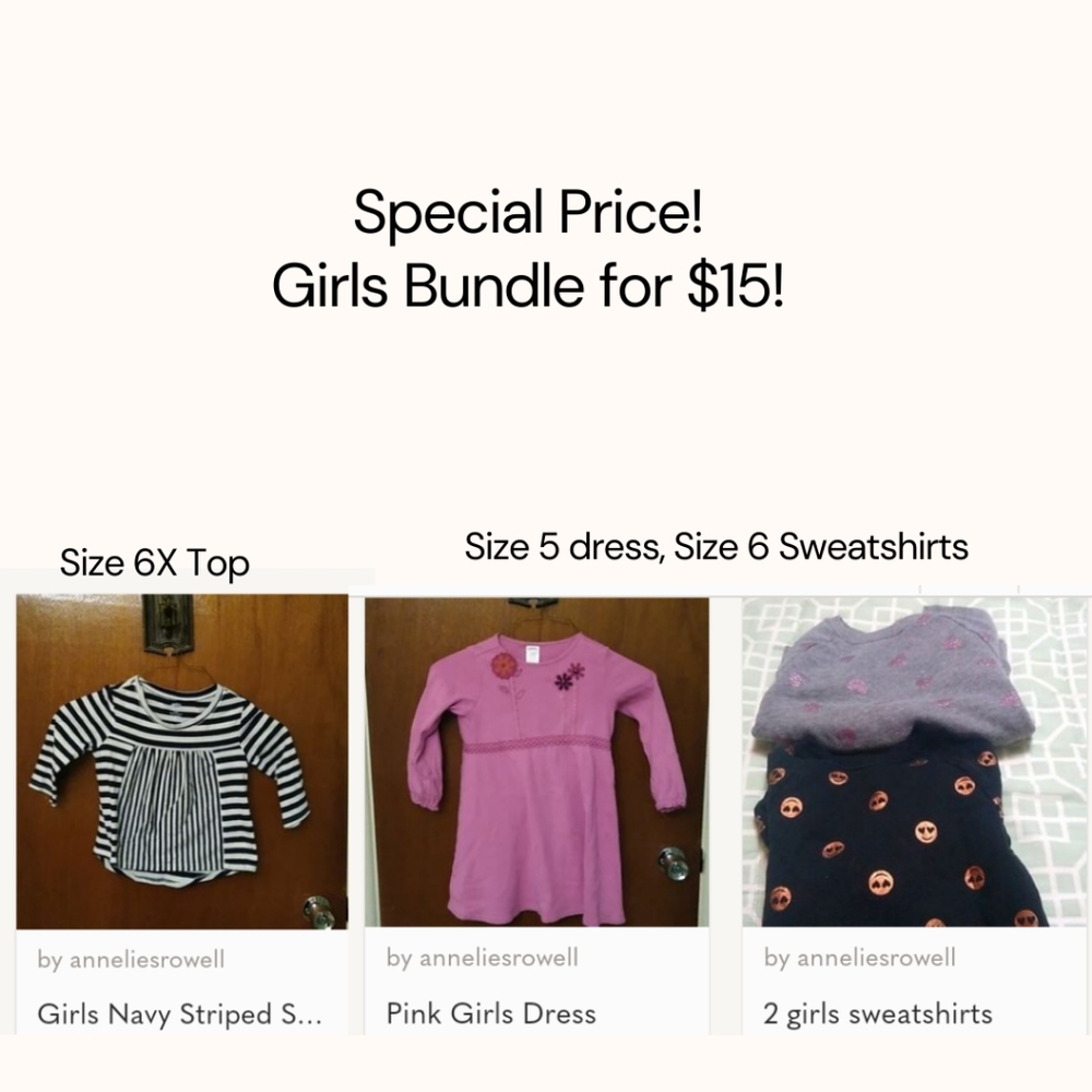 Bundle of 3 Girls Clothes